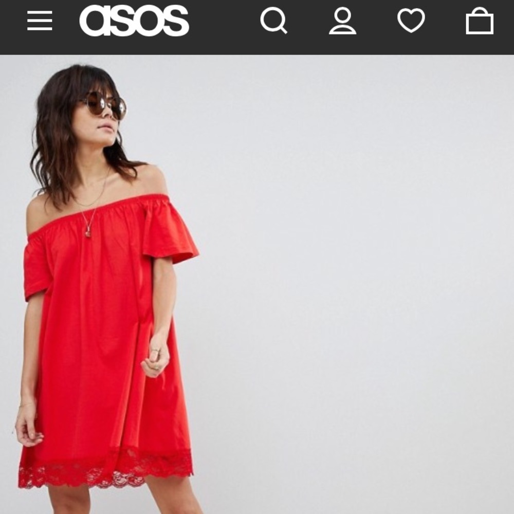 ASOS Off Shoulder Mini Dress